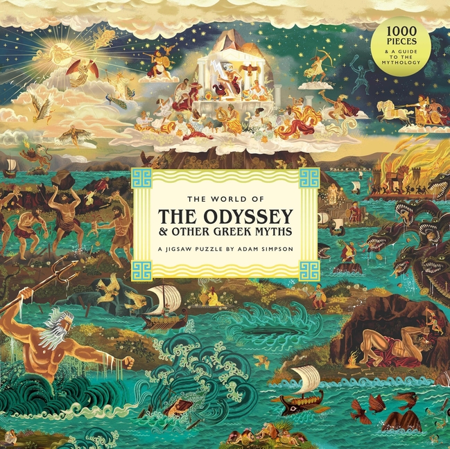 The World of the Odyssey & Other Greek Myths: A 1000-Piece Jigsaw Puzzle by Adam Simpson