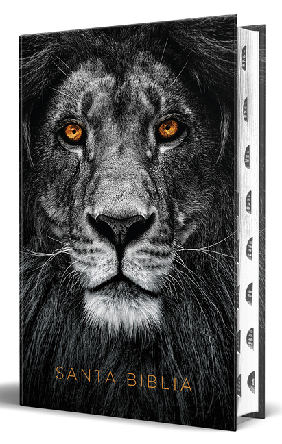 Biblia Rvr 1960 Letra Grande Tamaño Manual, Tapa Dura Leã3n de Juda Con Ã-Ndice / Spanish Bible Rvr 1960 Handy Size Large Print Hardcover Lion of Juda