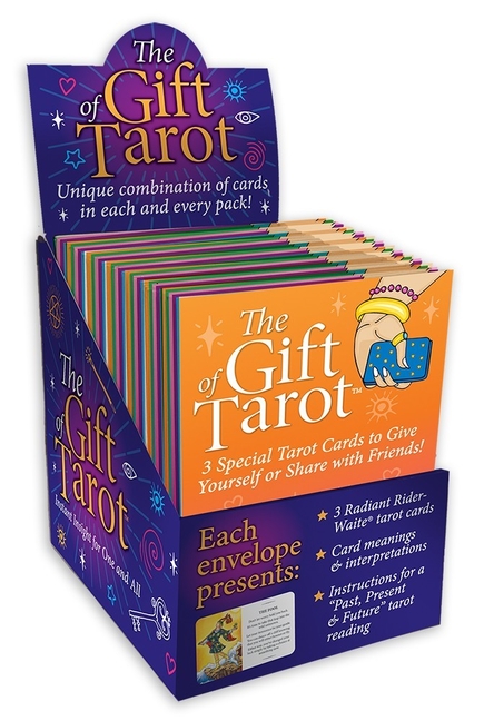 The Gift of Tarot, 3 Card Tarot Readings, Display of 50 Envelopes