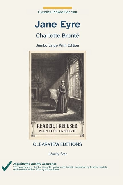 Jane Eyre: A Clearview Large Print Edition