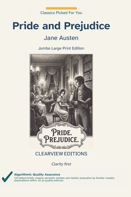 Pride and Prejudice: A Clearview Large Print Edition