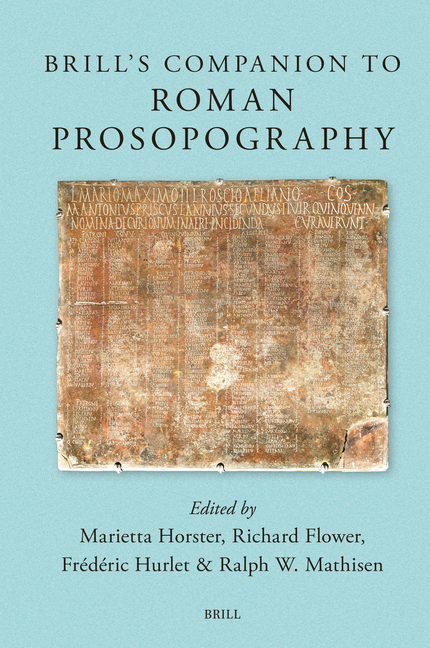 Brill's Companion to Roman Prosopography
