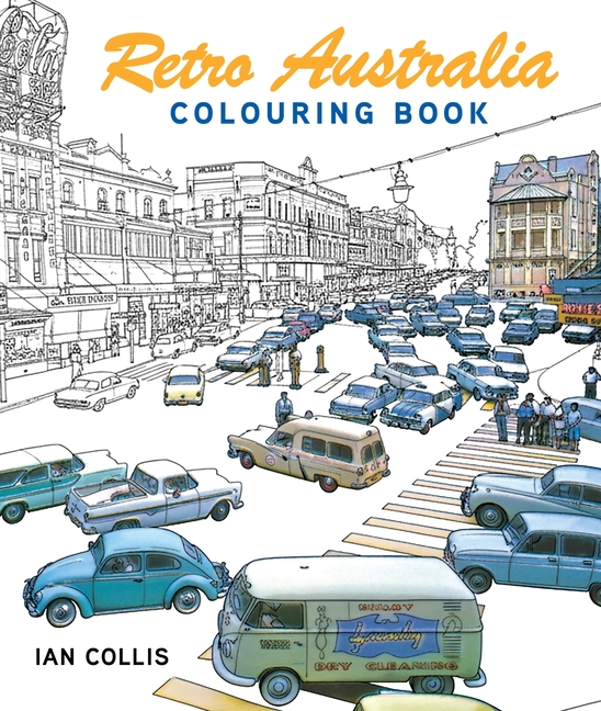 Retro Australia: Colouring Book