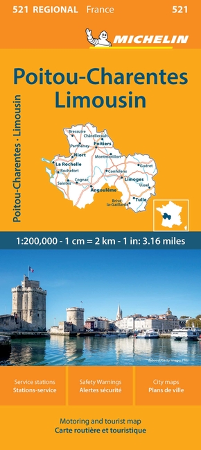 France; Poitou-Charentes Map 521
