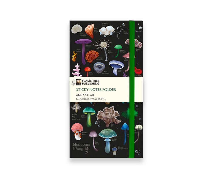 Anna Stead: Mushrooms & Fungi Flame Tree Sticky Notes Folder