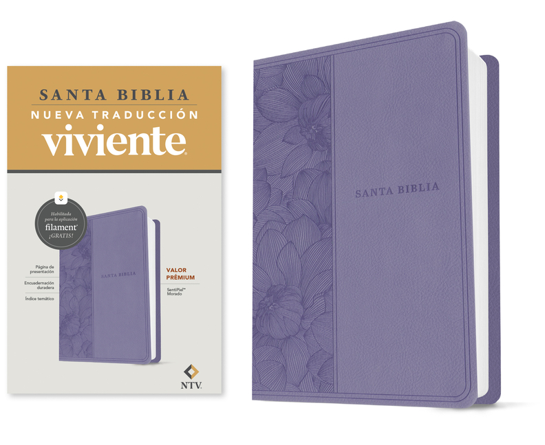 Biblia Valor Prémium Ntv Con Filament (Sentipiel, Morado)