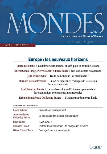 Mondes n°2 - Les cahiers du Quai d'Orsay