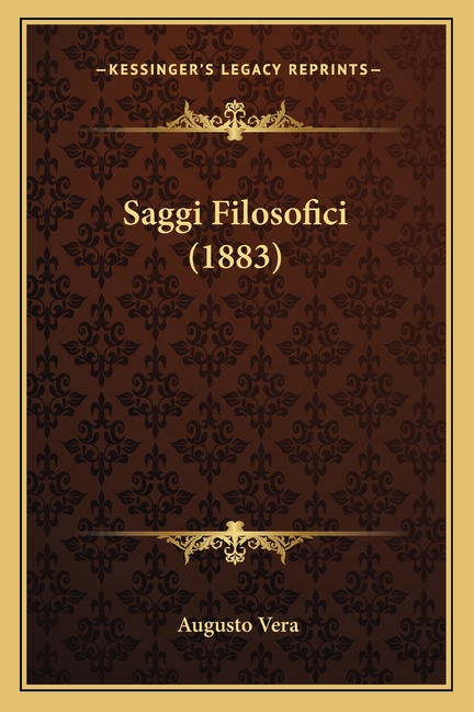 Saggi Filosofici (1883)