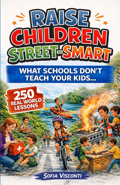 Raise Children Street-Smart - What Schools Don't Teach Your Kids: 250 Real World Lessons to Build Confident, Independent, Resilient Kids with the Life