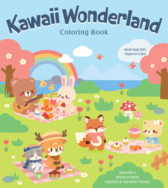 Kawaii Wonderland Coloring Book: Step Into a World of Sweet Surprises & Adorable Friends