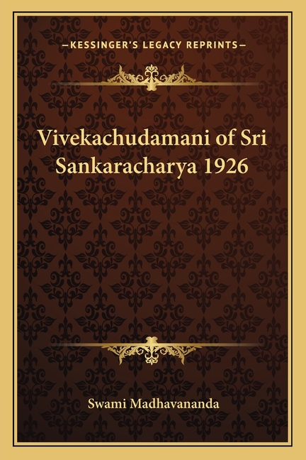 Vivekachudamani of Sri Sankaracharya 1926