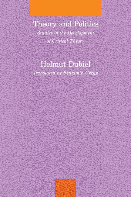 Theory and Politics: Studies in the Development of Critical Theory