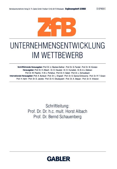 Unternehmensentwicklung Im Wettbewerb
