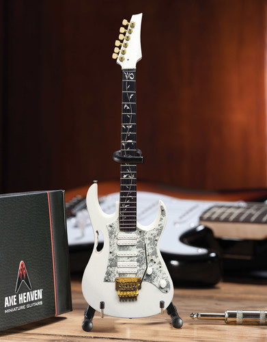 Steve Vai Signature White JEM 10 Inch Miniature Guitar Replica Collectible