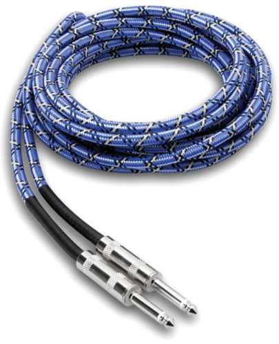 Hosa 3GT-18C1 Cloth Guitar Cable Straight to Same 18FT