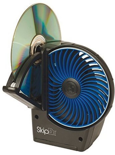 Ditial Innovations 4070300 SkipDr CD & DVD Motorized Disc Repair System (Black/Blue)