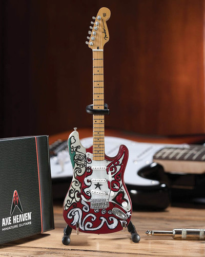 Jimi Hendrix Fender Stratocaster Saville 10 Inch Miniature Guitar Replica