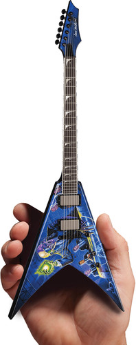 Dave Mustaine Megadeth Signature V Rust In Peace 10 Inch Miniature Guitar Replica
