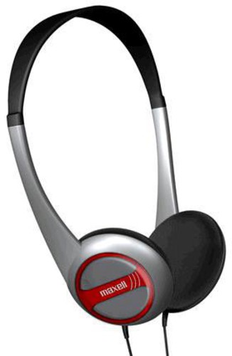 Maxell 190318 HP-200F Portable Lightweight Headphones On Ear (Black)