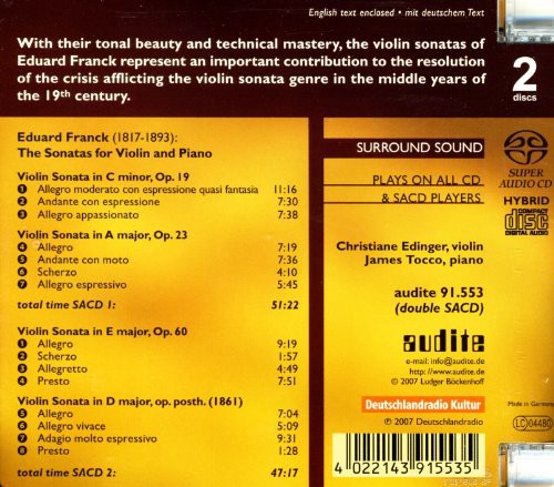 Sonatas for Violin & Piano