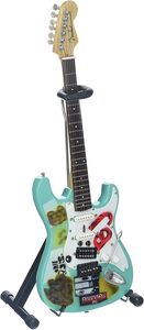 Billie Joe Armstrong 70's BJ Blue 10 Inch Miniature Guitar Replica