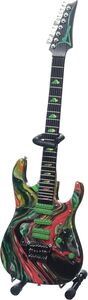 Steve Vai 7-String Universal Swirl 10 Inch Miniature Electric Guitar Replica