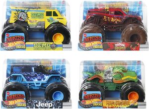 Hot Wheels Monster Trucks 1:24 4-Piece F Assortment