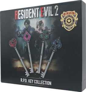 Resident Evil 2 - Set of Card Suit Keys (US Variants)