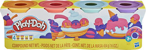 Play-Doh - 4 Pack of Sweet Themed Non-Toxic Colors, 4-Ounce Cans