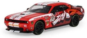 1:64 Challenger RT Scat Pack Evangelion Racing 02 (Red) Die-Cast Car