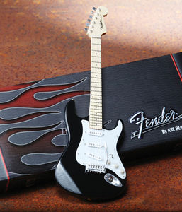 Fender Stratocaster Classic Black Finish 10 Inch Miniature Guitar Replica