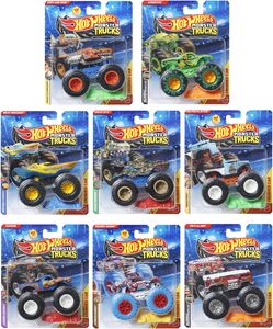 Hot Wheels Monster Trucks 1:64 8-Piece F Assortment