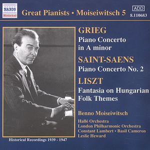 Plays Grieg/Liszt/Saint-Saens Piano Concertos