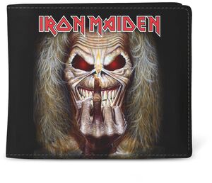 Rocksax - Iron Maiden - Middle Finger - Wallet with Coin Pocket (Black)