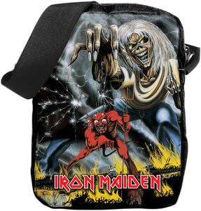 Rocksax - Iron Maiden - Number of the Beast - Crossbody Bag with Stash Pockets (Black)