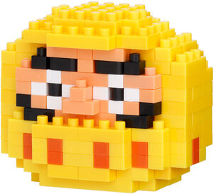 Nanoblock - Culture - Character Collection - Daruma (Yellow) Building Kit