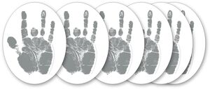 Jerry Garcia - Silver Hand - Sticker 6-Pack