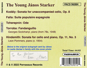 The Young Janos Starker