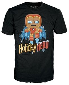 FUNKO BOXED TEE: Marvel Holiday- GB Iron Man - XL