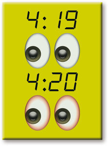 Weed 420 2.5 x 3.5 Flat Magnet