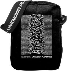 Rocksax - Joy Divison - Unknown Pleasures - Crossbody Bag with Stash Pockets (Black)