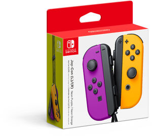 Switch Accessory: Controller - Nintendo JOY-CON: (L)/(R) - Neon Purple/Neon Orange