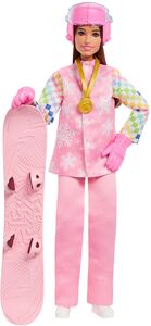 Barbie Careers Snowboarder Doll with Color-Change Snowboard