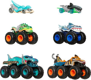 Hot Wheels Monster Trucks: Sharks vs. Dinos Multipack