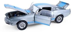 1:24 1967 Shelby GT-500 (HWY Launch Ed) Raw Body with Blue Stripe Die-Cast Car