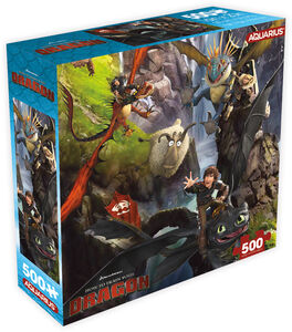 How to Train Your Dragon 500 Piece Jigsaw Puzzle (8x8 Box)