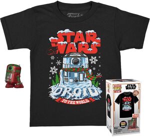 FUNKO POCKET POP! & TEE: Star Wars - Holiday R2D2 (MT) - S