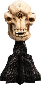 WETA Workshop Polystone - The Lord of the Rings Trilogy - Skull of a Cave Troll Polystone Statue