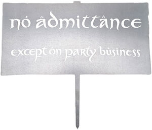 WETA Workshop x Metalbird - The Lord of the Rings Trilogy - No Admittance Metalbird