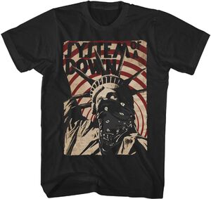 System of a Down - Liberty Bandit T-Shirt - Medium Black 18SOAD055A2